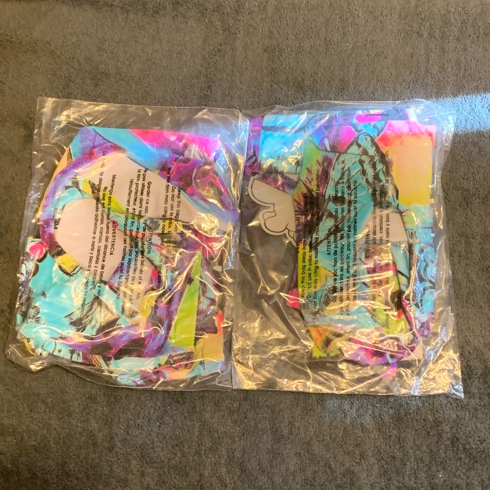 Colorful Butterfly Print Rave Two-Piece Set - Picture 2 of 10